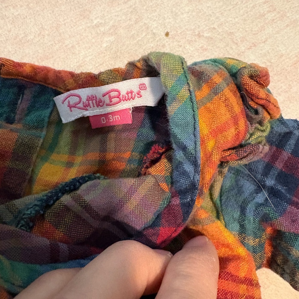 Ruffle Butts Multicolor Plaid Set - Picture 3 of 3